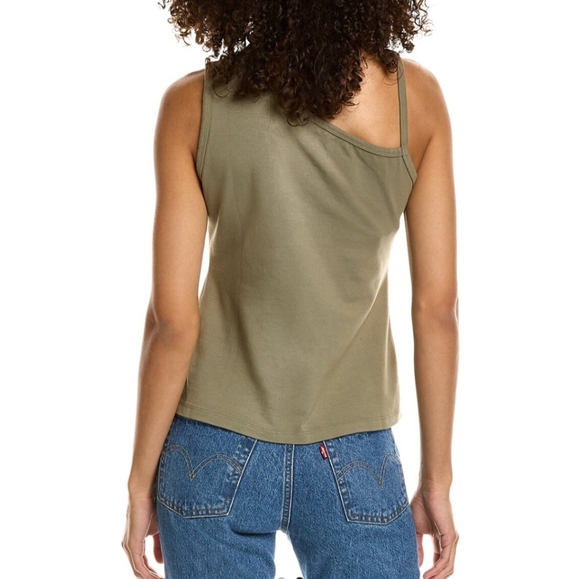 Monrow Asymmetric Strappy Tank NWT  Size Small - Picture 2 of 6